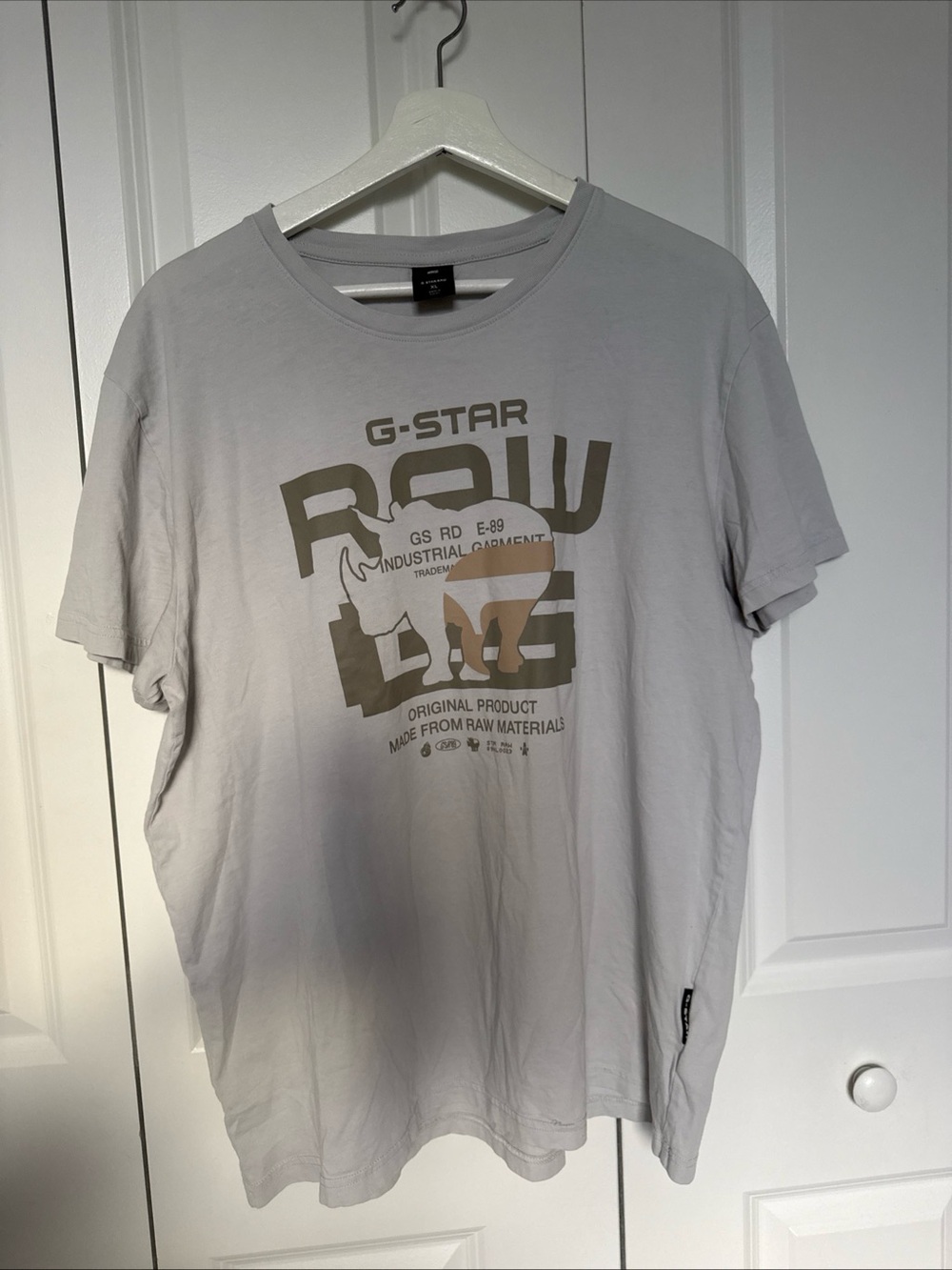 G-Star Raw T-Shirt Size XL Rhino Logo Y2K